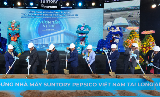 Suntory PepsiCo khởi công nhà máy ứng dụng công nghệ xanh